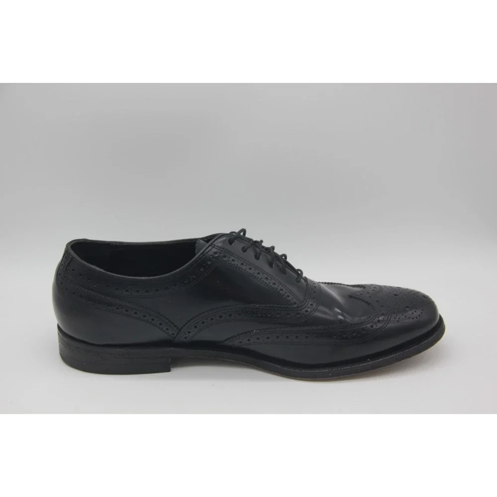 Florsheim Royal Imperial Men's Wing Tip Black Leather Shoes Size 10 D 20381